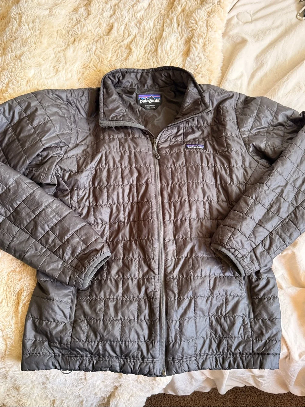 Patagonia Women's Gray Quilted Puffer Jacket
